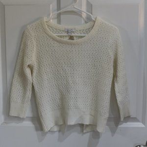 dELia's Cream Crop Sweater